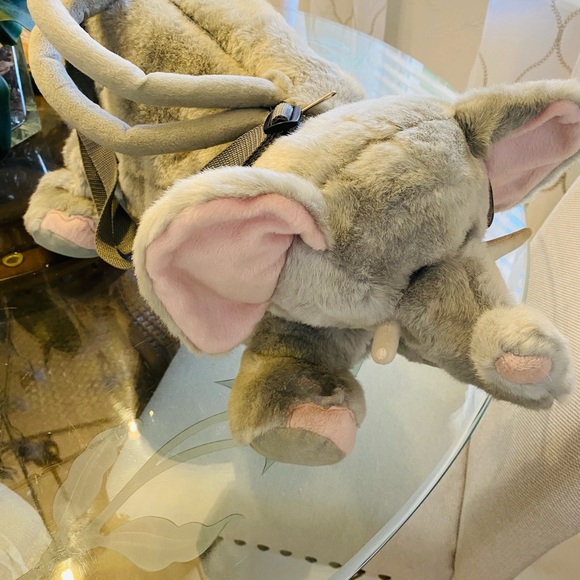 Gray Elephant Plush Bag for Kids - Picture 2 of 2